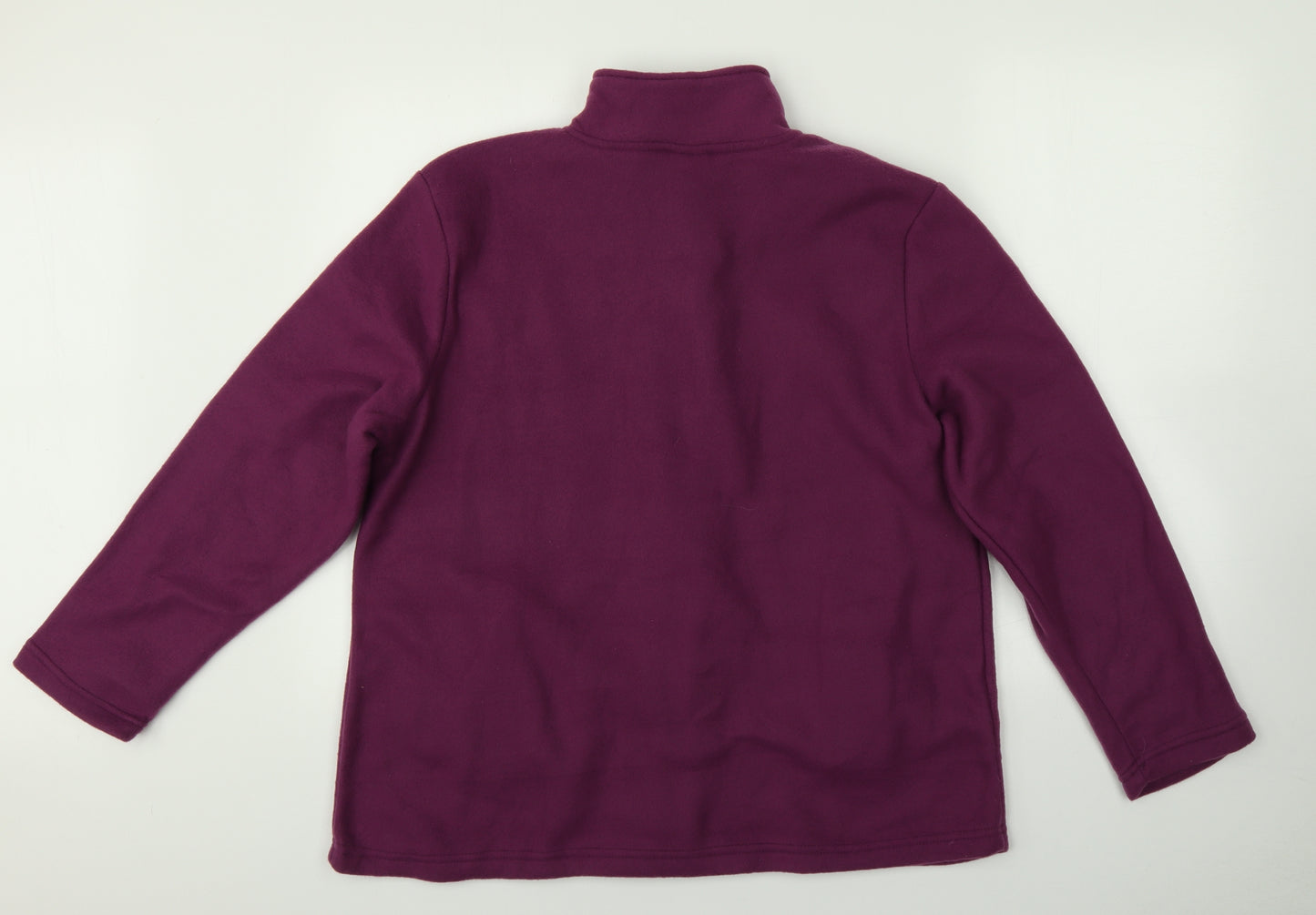 ann de lancay Womens Purple   Full Zip Sweatshirt Size L