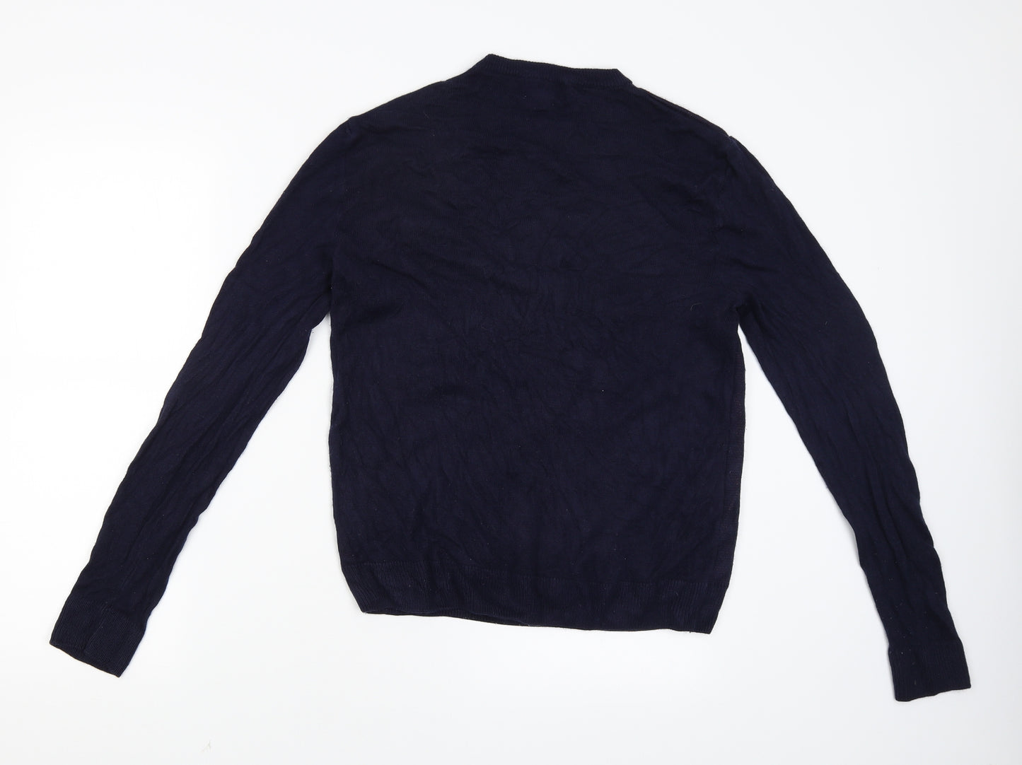 M&S Womens Blue   Pullover Jumper Size M  - Christmas Dogs