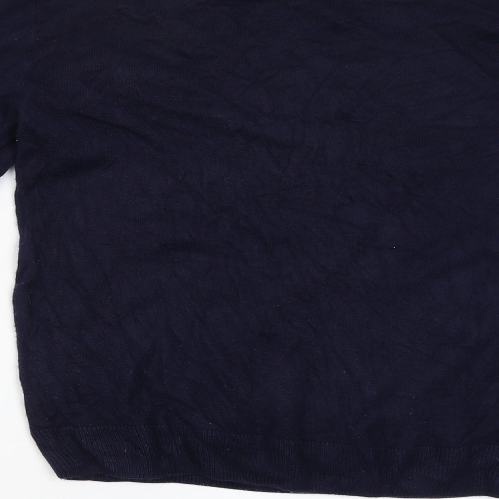 M&S Womens Blue   Pullover Jumper Size M  - Christmas Dogs