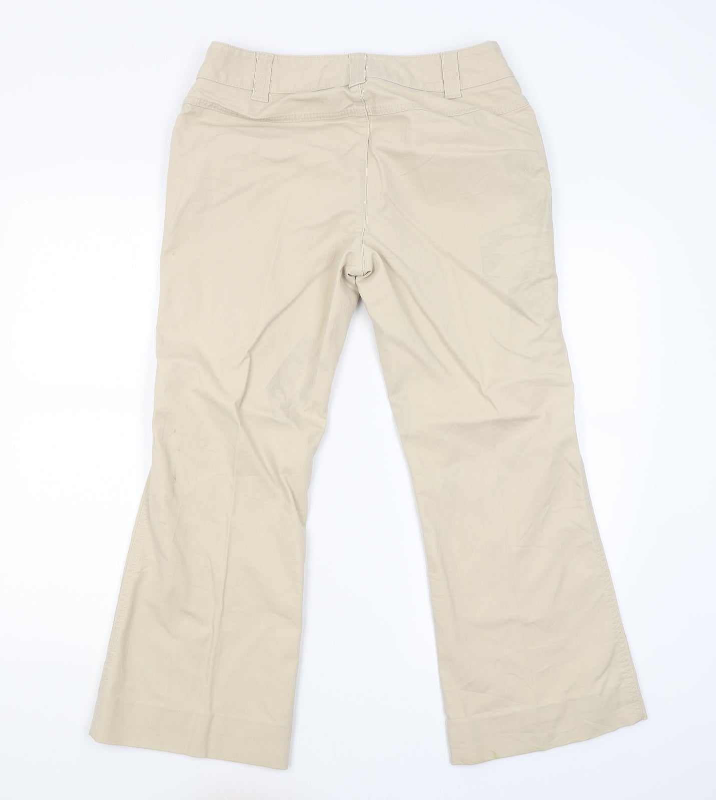 Marks and Spencer Womens Beige   Capri Trousers Size 12 L25 in