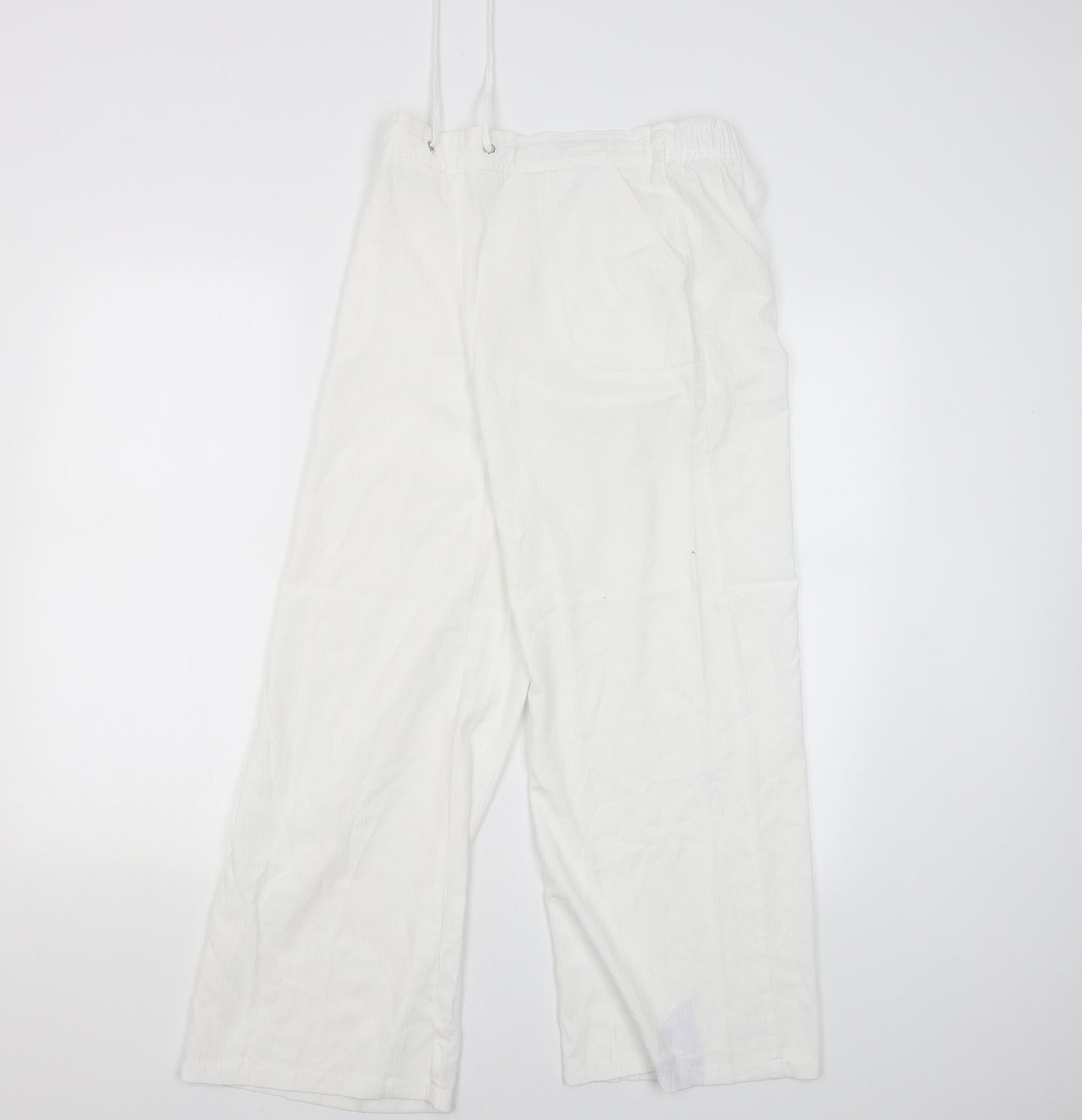 Papaya Womens White   Jegging Trousers Size 10 L27 in