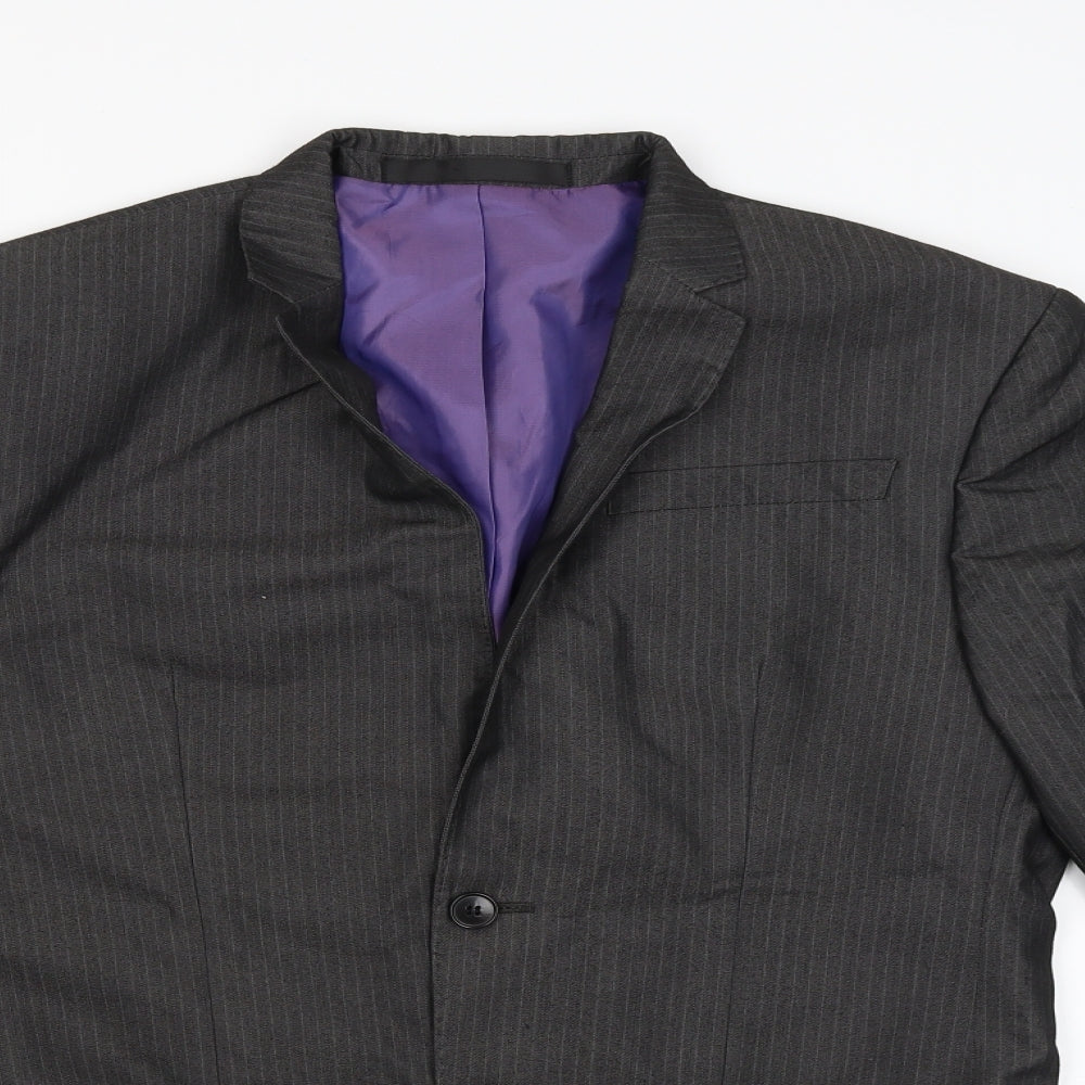 Limited Mens Black   Jacket Suit Jacket Size 36