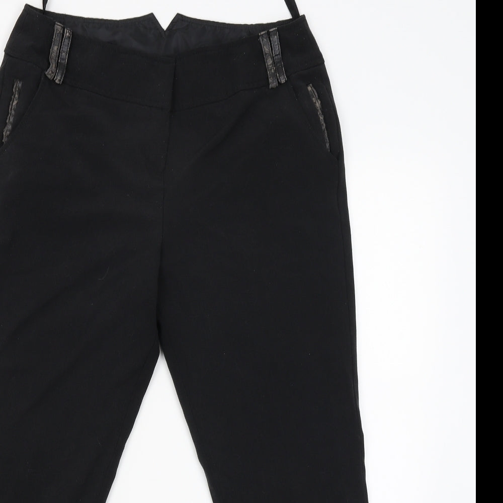 Red Herring Womens Black   Trousers  Size 12 L24 in