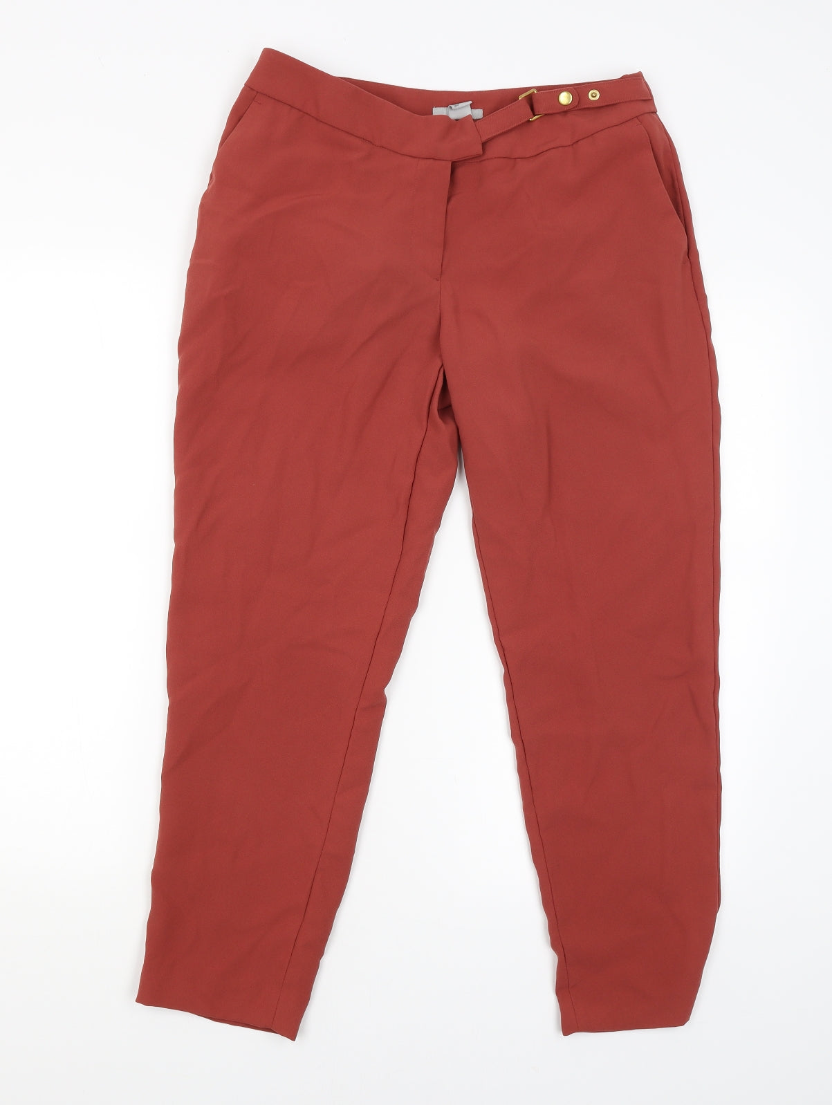 H&M Womens Brown   Trousers  Size 10 L25 in