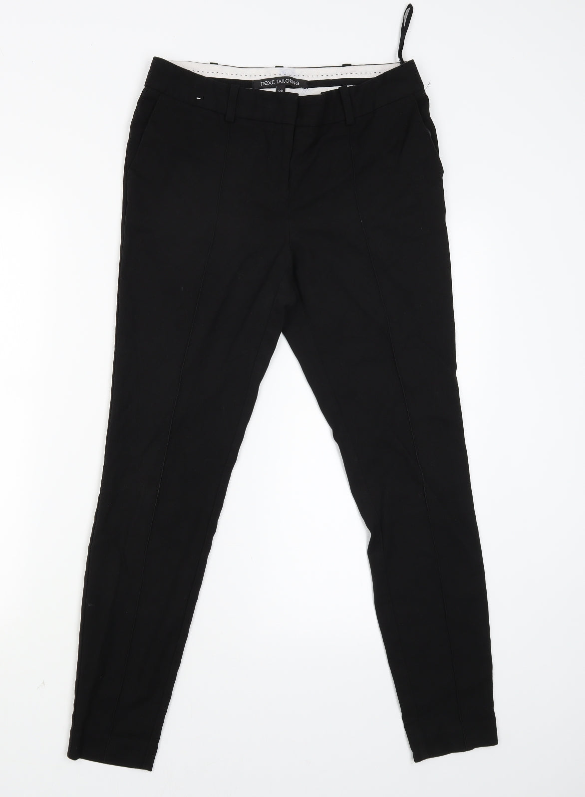 NEXT Womens Black   Trousers  Size 8 L26 in