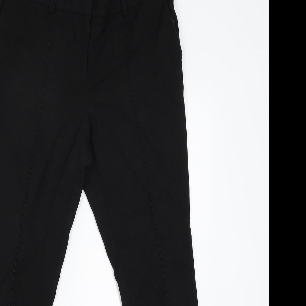 NEXT Womens Black   Trousers  Size 8 L26 in