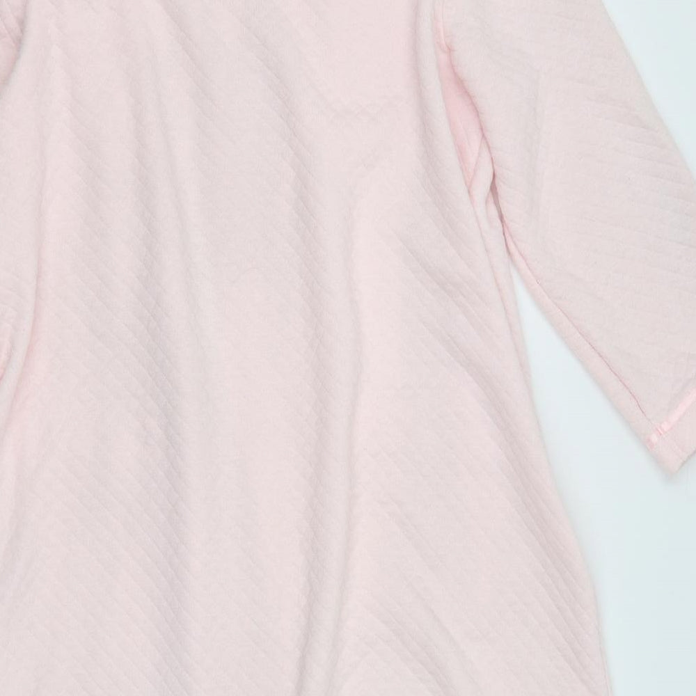 Marks and Spencer Womens Pink Solid  Babydoll Gown Size 16