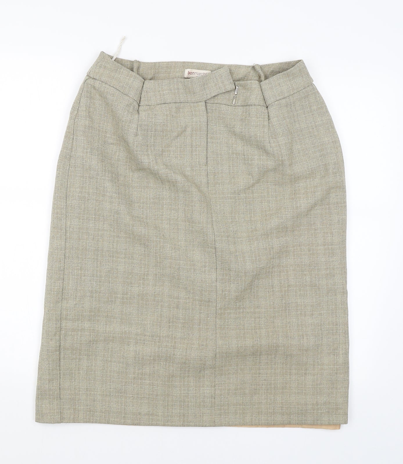 Bonmarché Womens Beige   Straight & Pencil Skirt Size 16