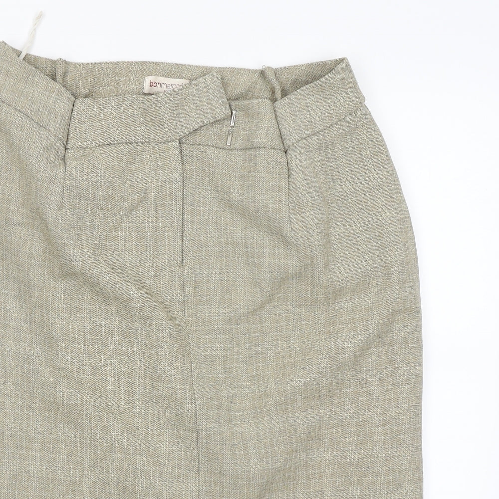 Bonmarché Womens Beige   Straight & Pencil Skirt Size 16