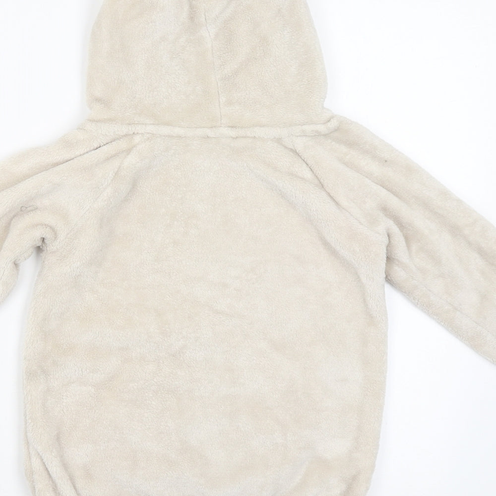 H&M Girls Beige   Pullover Hoodie Size 5-6 Years  - Raindeer