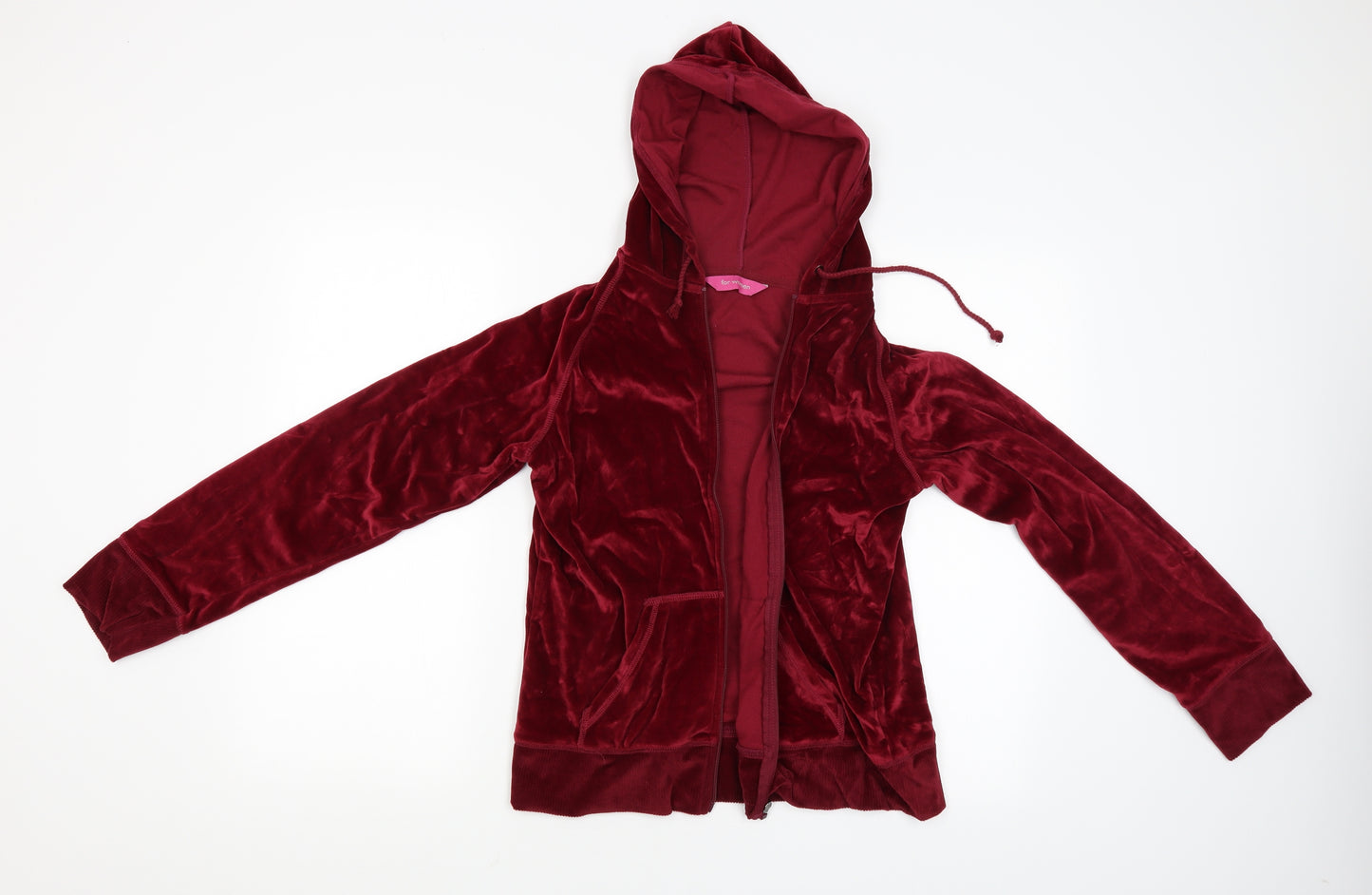 For Women Womens Red   Full Zip Hoodie Size 12