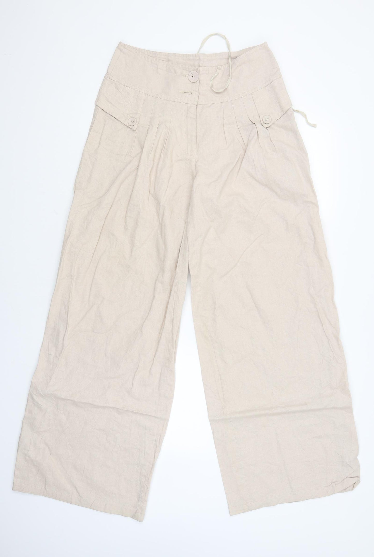 KL Trends Womens Beige   Carpenter Trousers Size M L32 in