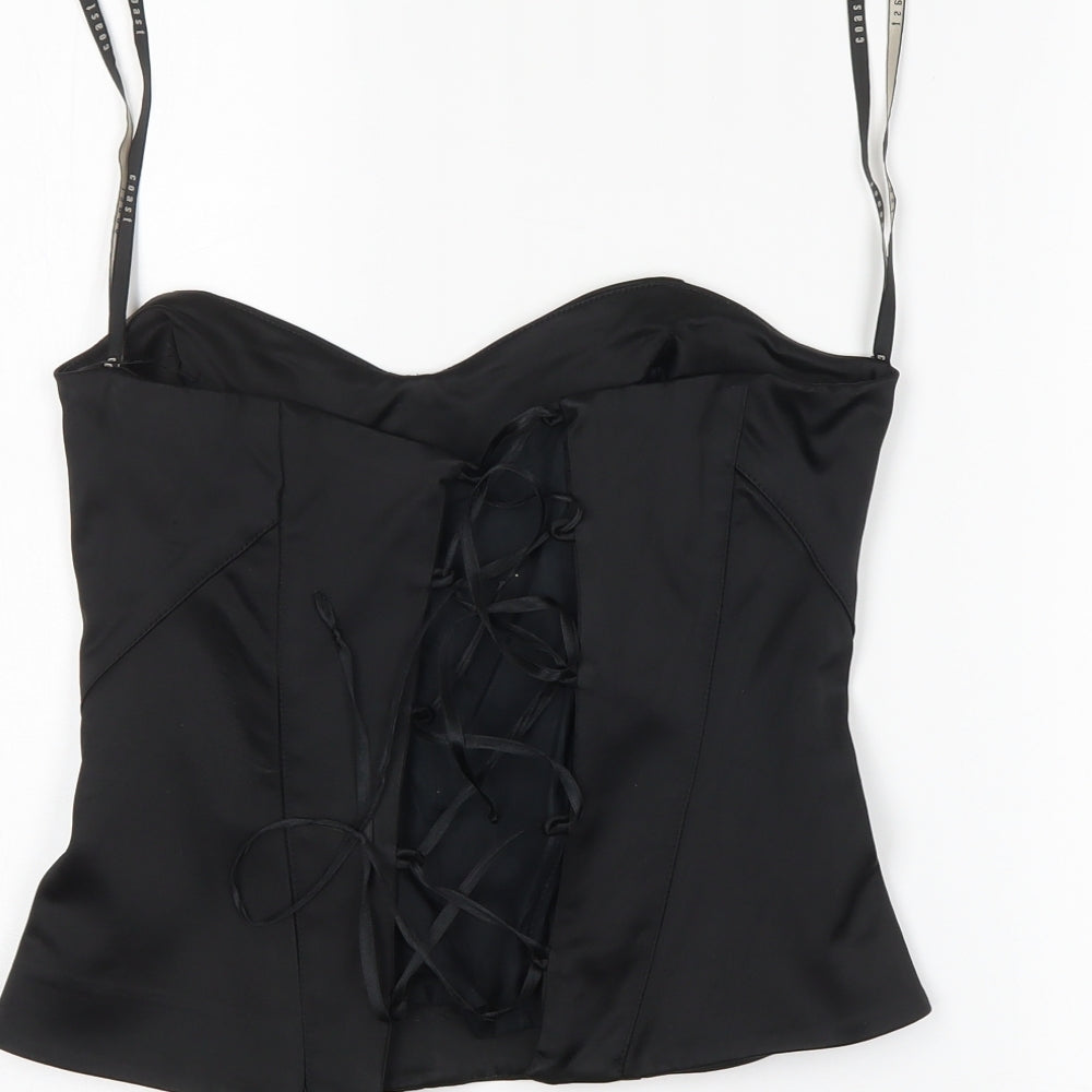 Coast Womens Black   Cropped Tank Size 8