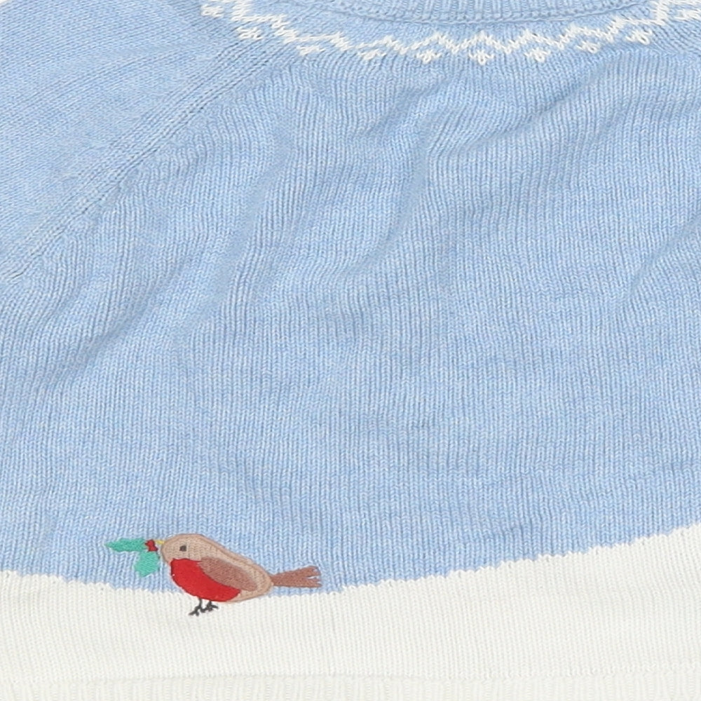 John Lewis Boys Blue Argyle/Diamond  Pullover Jumper Size 2-3 Years