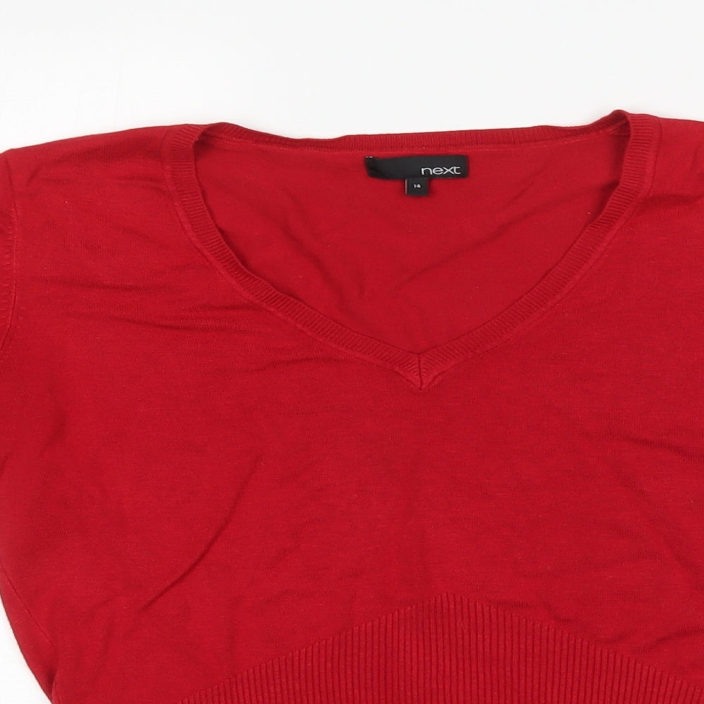 NEXT Womens Red   Pullover Jumper Size 14