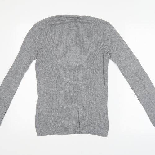 Gap Mens Grey Striped  Pullover Jumper Size L