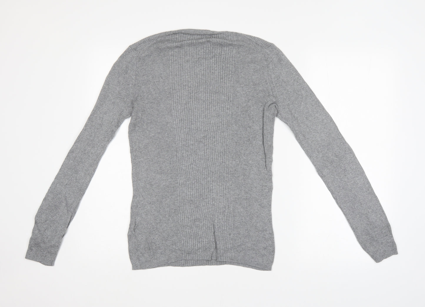 Gap Mens Grey Striped  Pullover Jumper Size L