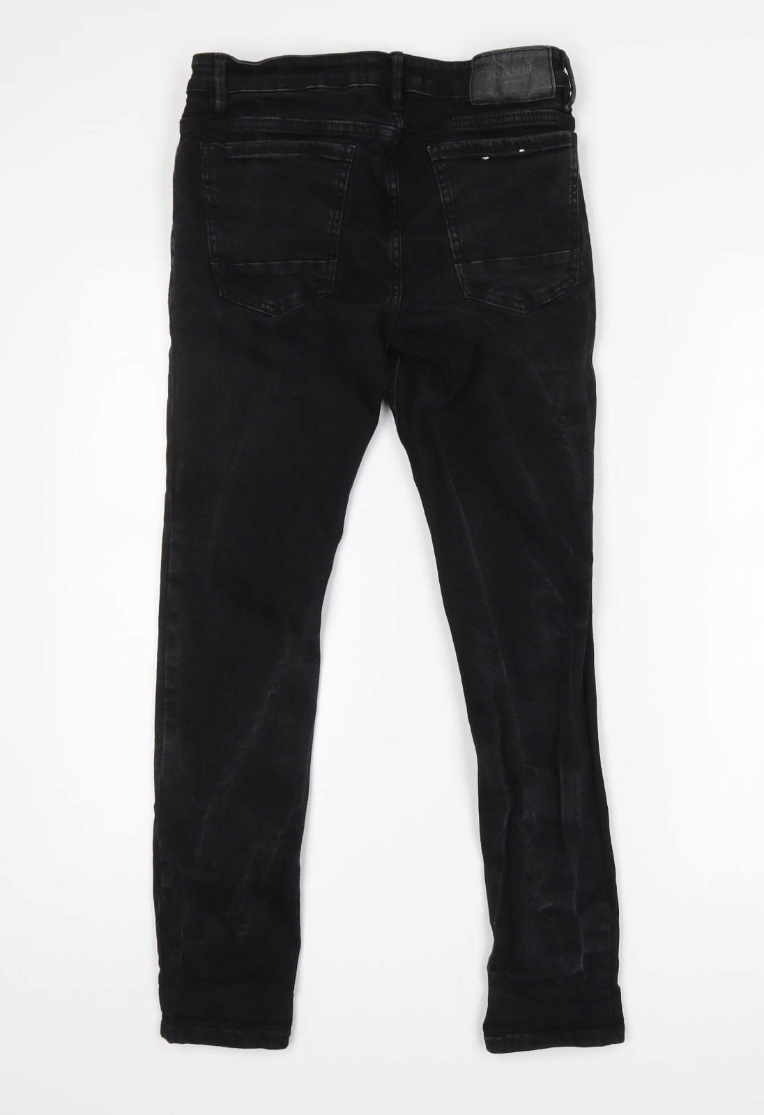 Pull&Bear Mens Black   Skinny Jeans Size 40 L28 in - Super Skinny