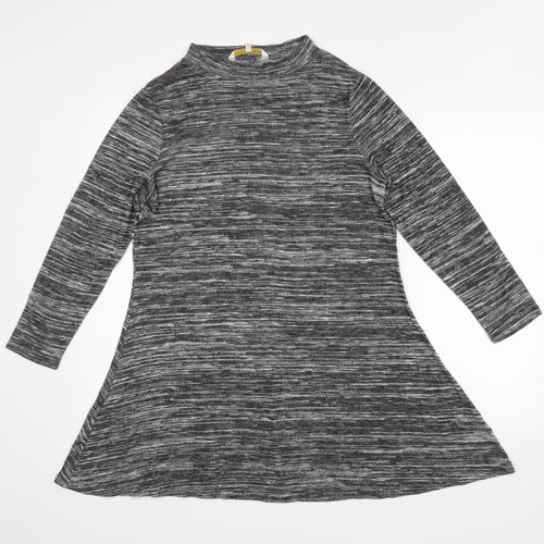 Epilogue Womens Grey Striped  T-Shirt Dress  Size 14