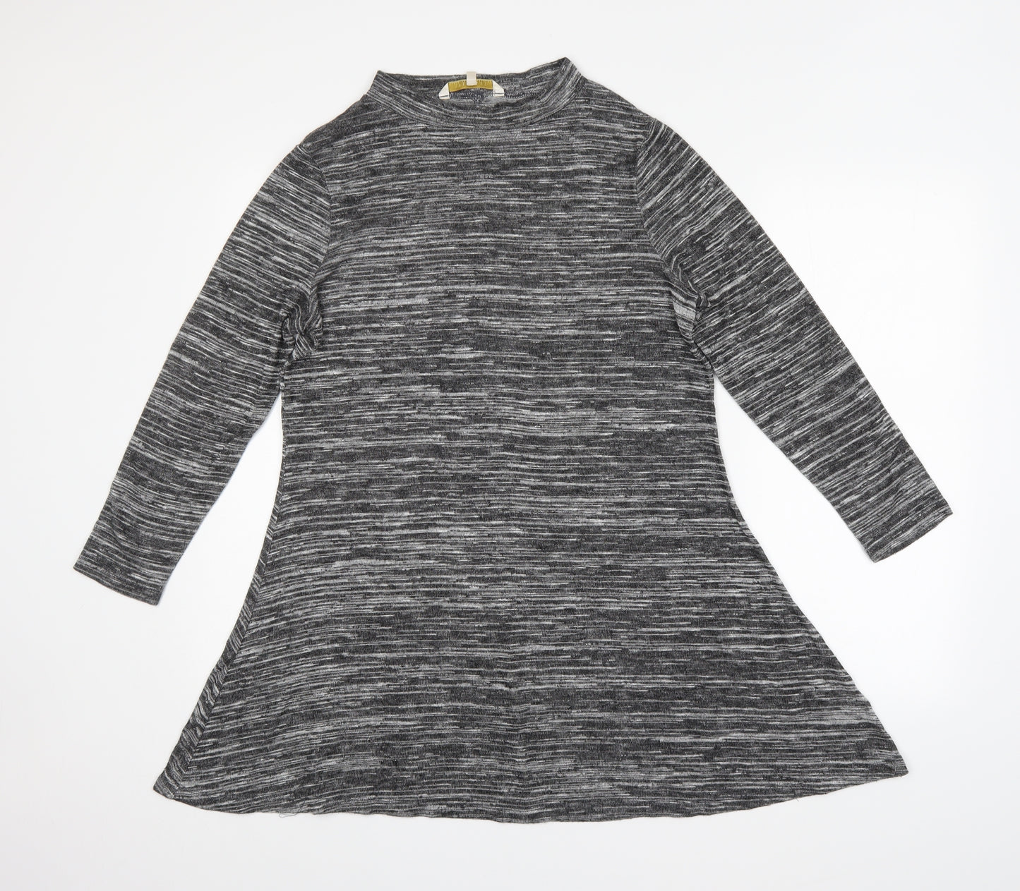 Epilogue Womens Grey Striped  T-Shirt Dress  Size 14