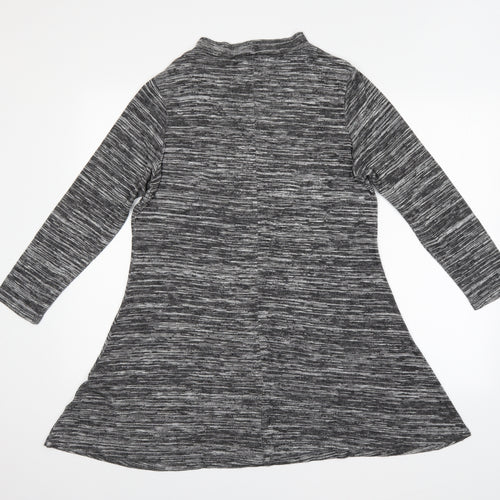 Epilogue Womens Grey Striped  T-Shirt Dress  Size 14