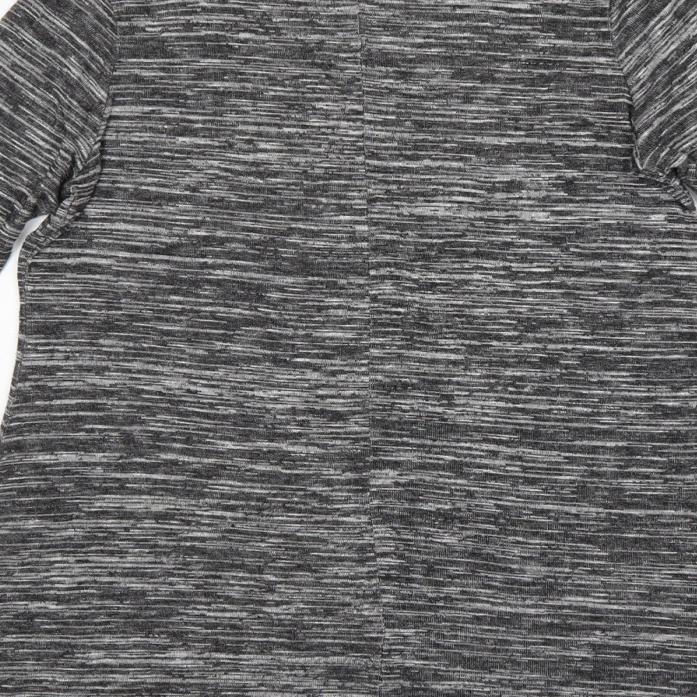 Epilogue Womens Grey Striped  T-Shirt Dress  Size 14