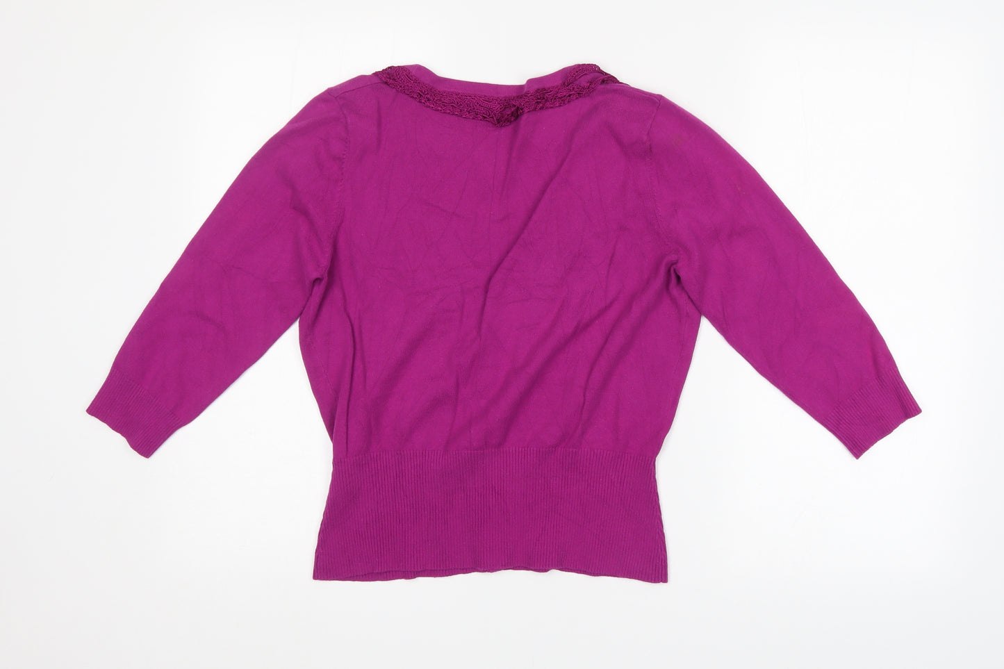 Julien Macdonald Womens Purple   Cardigan Jumper Size 16