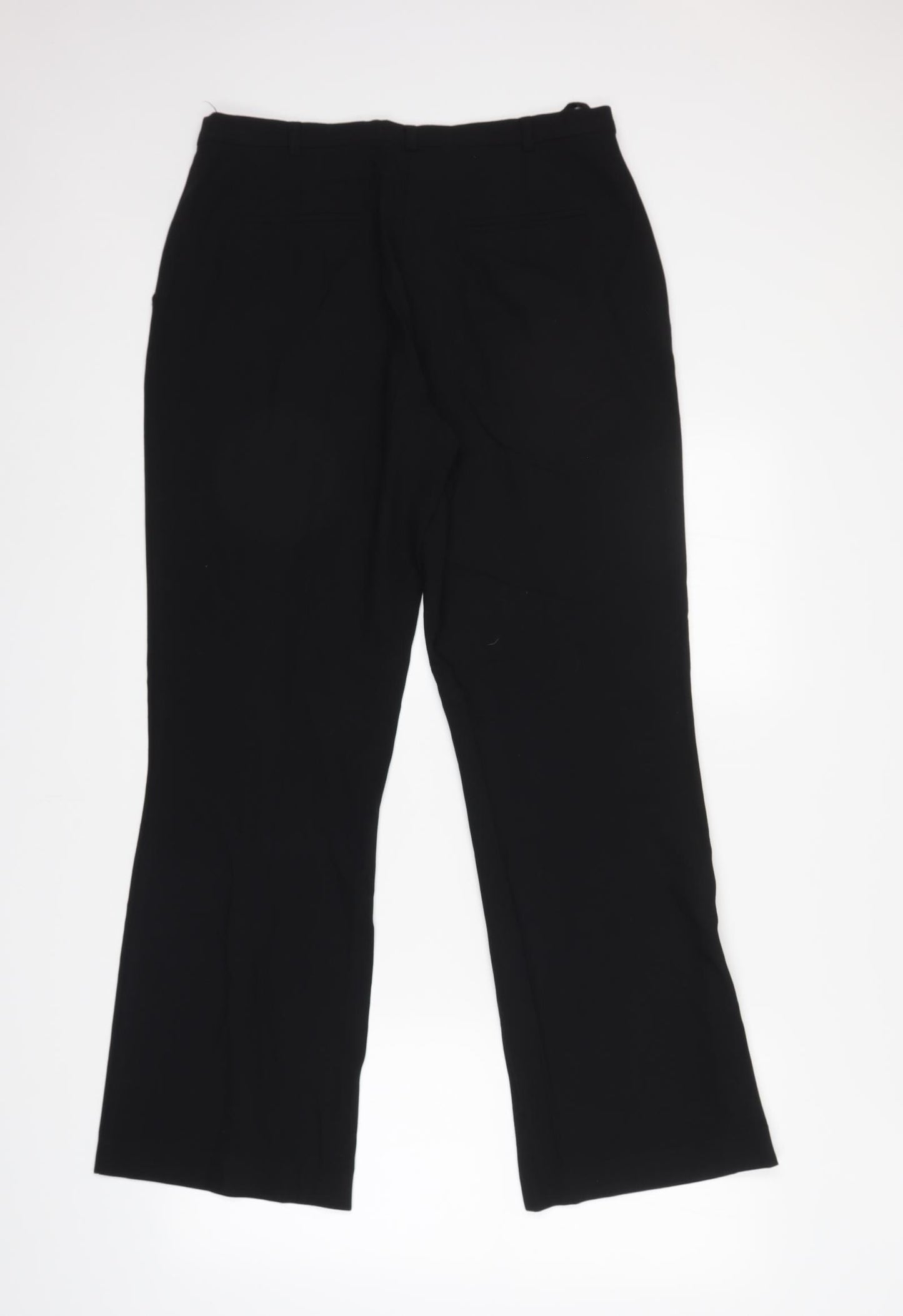 M&S Womens Black   Trousers  Size 14 L30 in