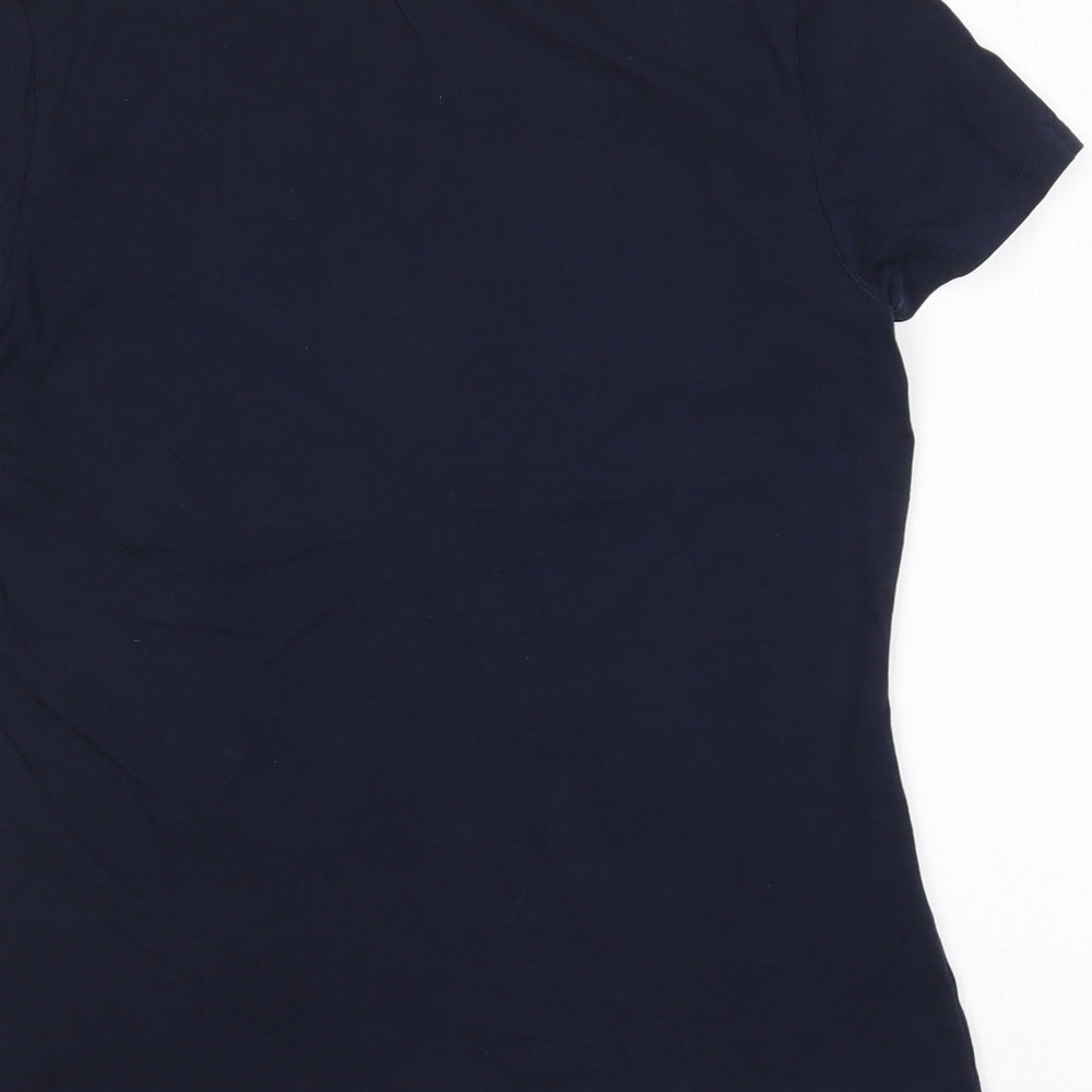 M&S Womens Blue   Basic T-Shirt Size 12