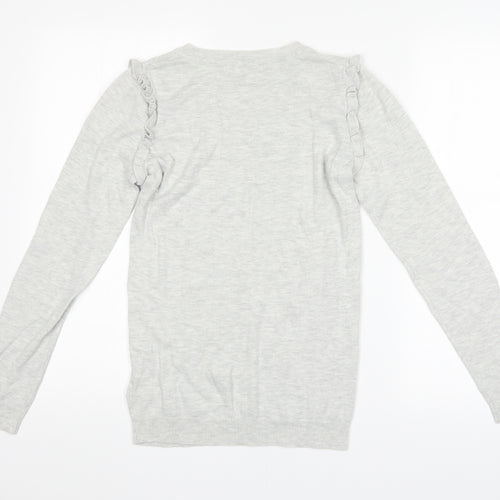 NEXT Womens Grey Argyle/Diamond  Pullover Jumper Size 8