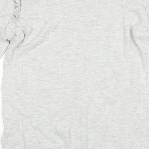 NEXT Womens Grey Argyle/Diamond  Pullover Jumper Size 8
