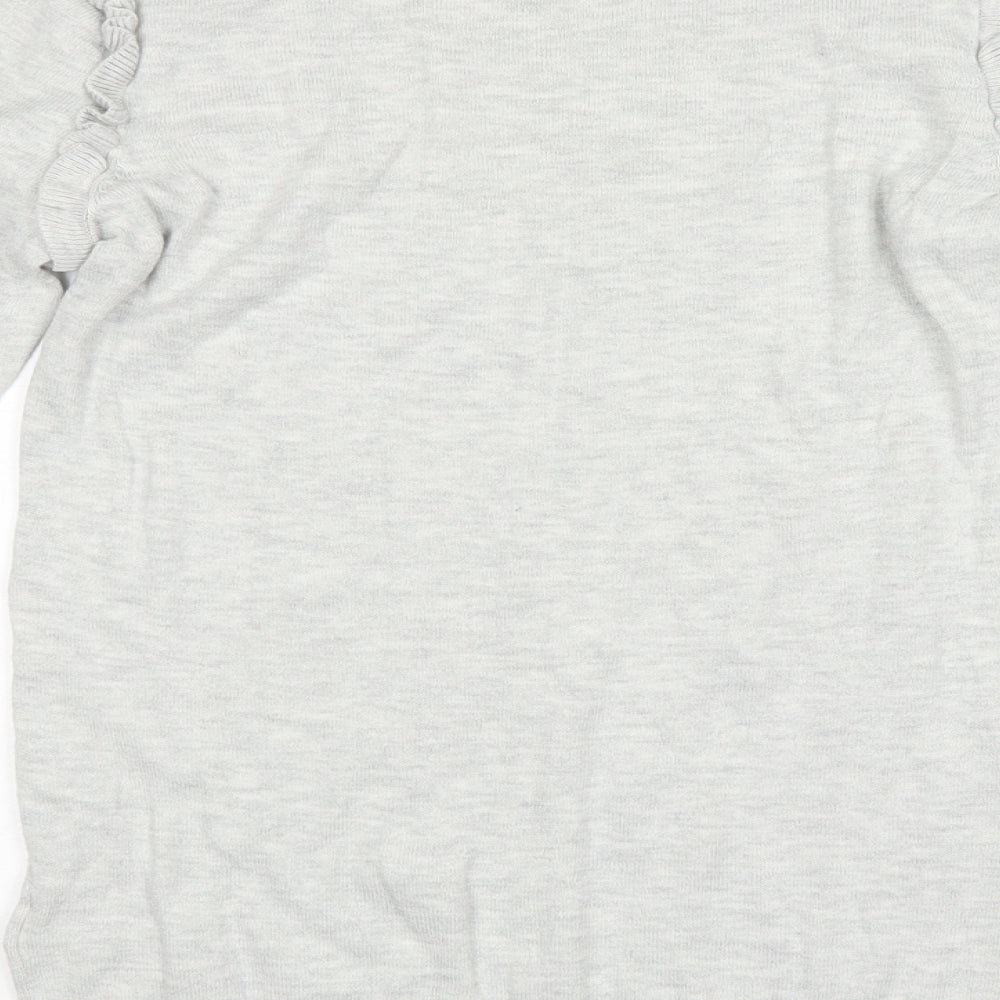 NEXT Womens Grey Argyle/Diamond  Pullover Jumper Size 8