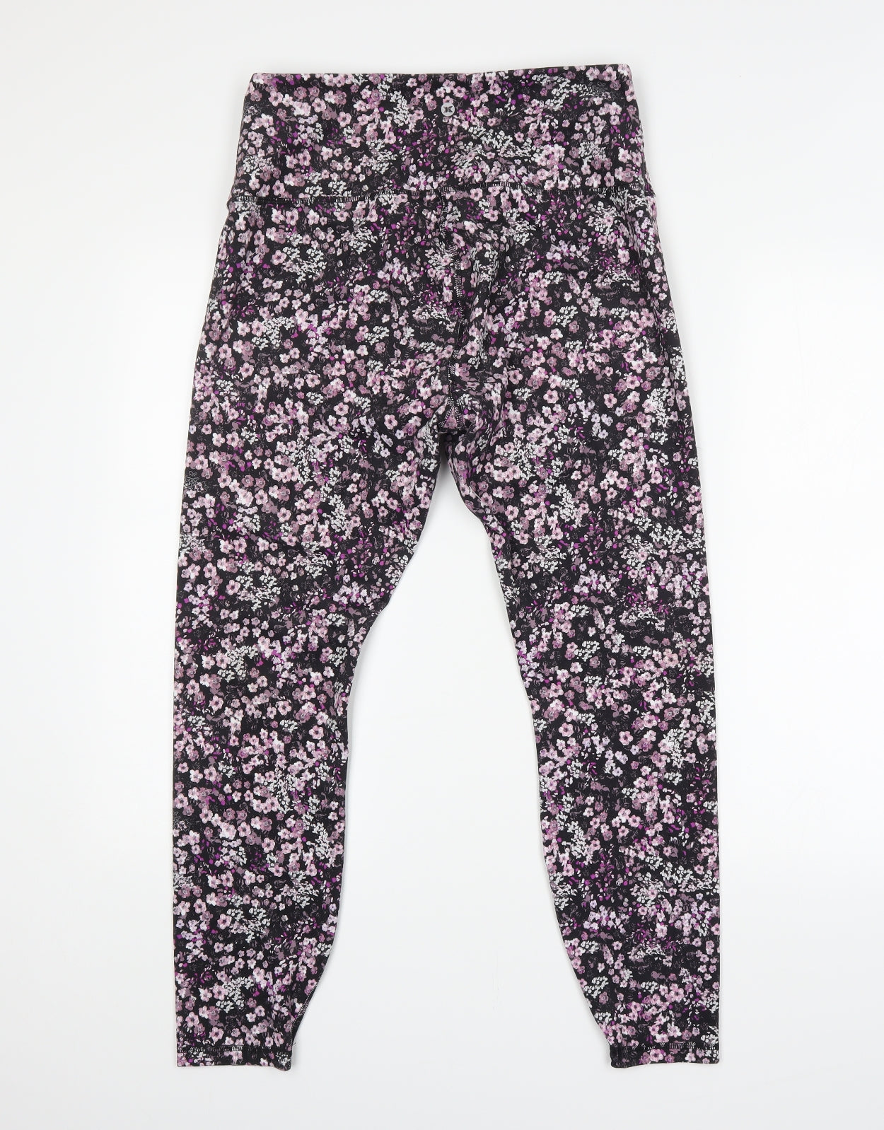 RBX Womens Purple Floral  Jogger Leggings Size XL L26 in