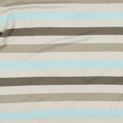 M&S Mens Multicoloured Striped  Pullover Jumper Size M