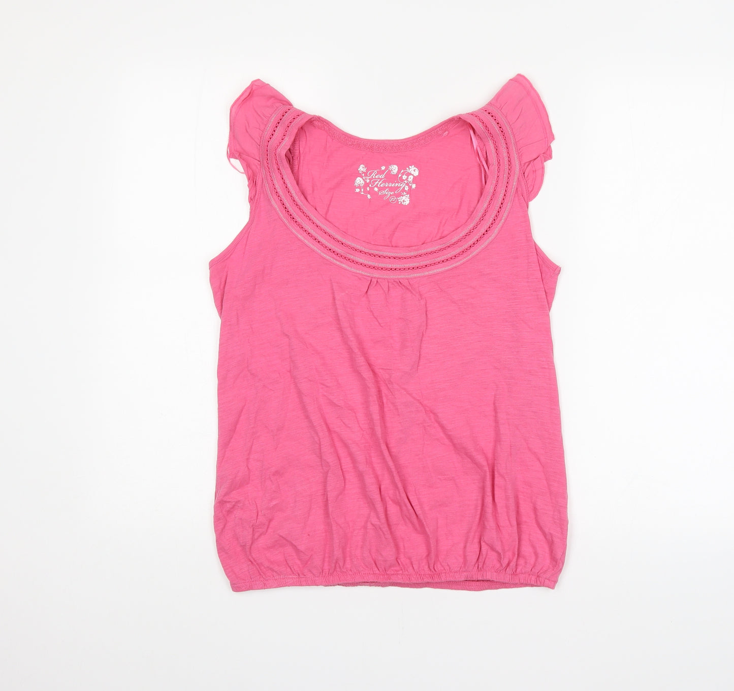 Red Herring Womens Pink   Basic Blouse Size 12