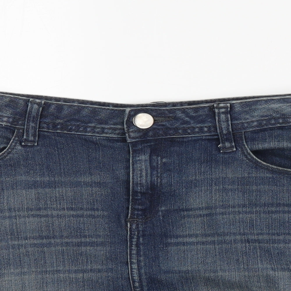 H&M Womens Blue   Mini Skirt Size 10