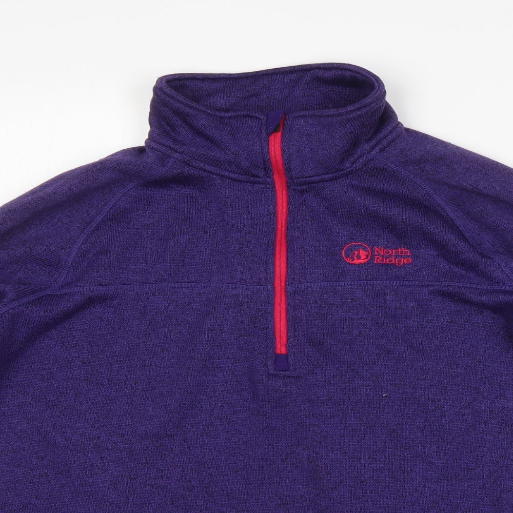 North Ridge Womens Purple   Pullover Sweatshirt Size 12
