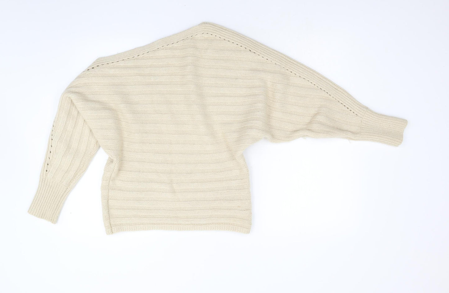 Reiss Womens Beige  Knit Pullover Jumper Size S