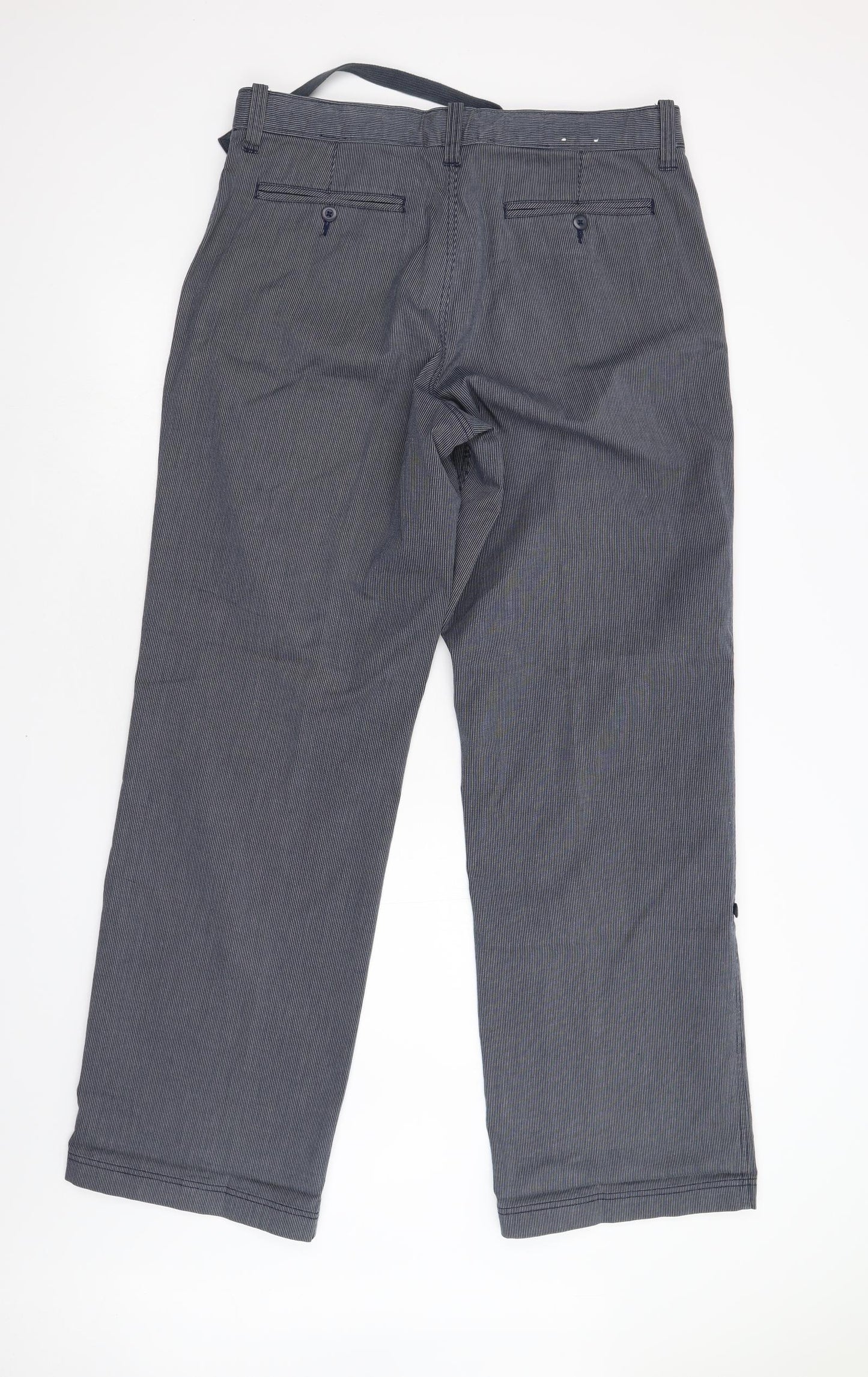 Gap Mens Blue Striped  Trousers  Size 34 L34 in