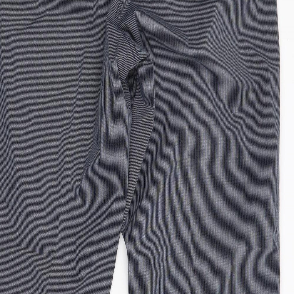 Gap Mens Blue Striped  Trousers  Size 34 L34 in