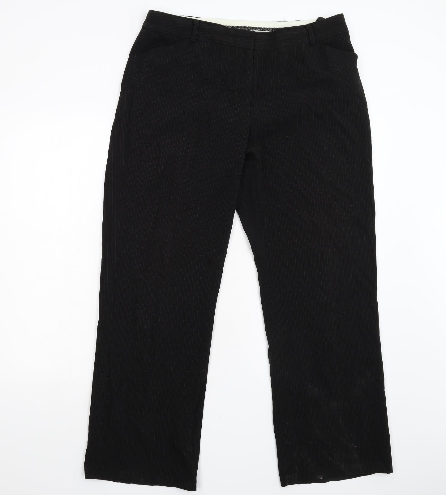 BHS Womens Black   Trousers  Size 16 L30 in
