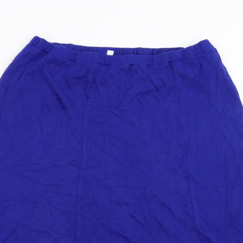 Preworn Womens Blue   Flare Skirt Size 18