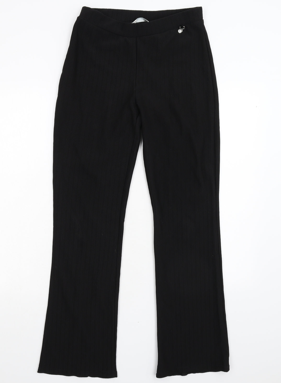 AMARANTO Womens Black   Trousers  Size 12 L30 in