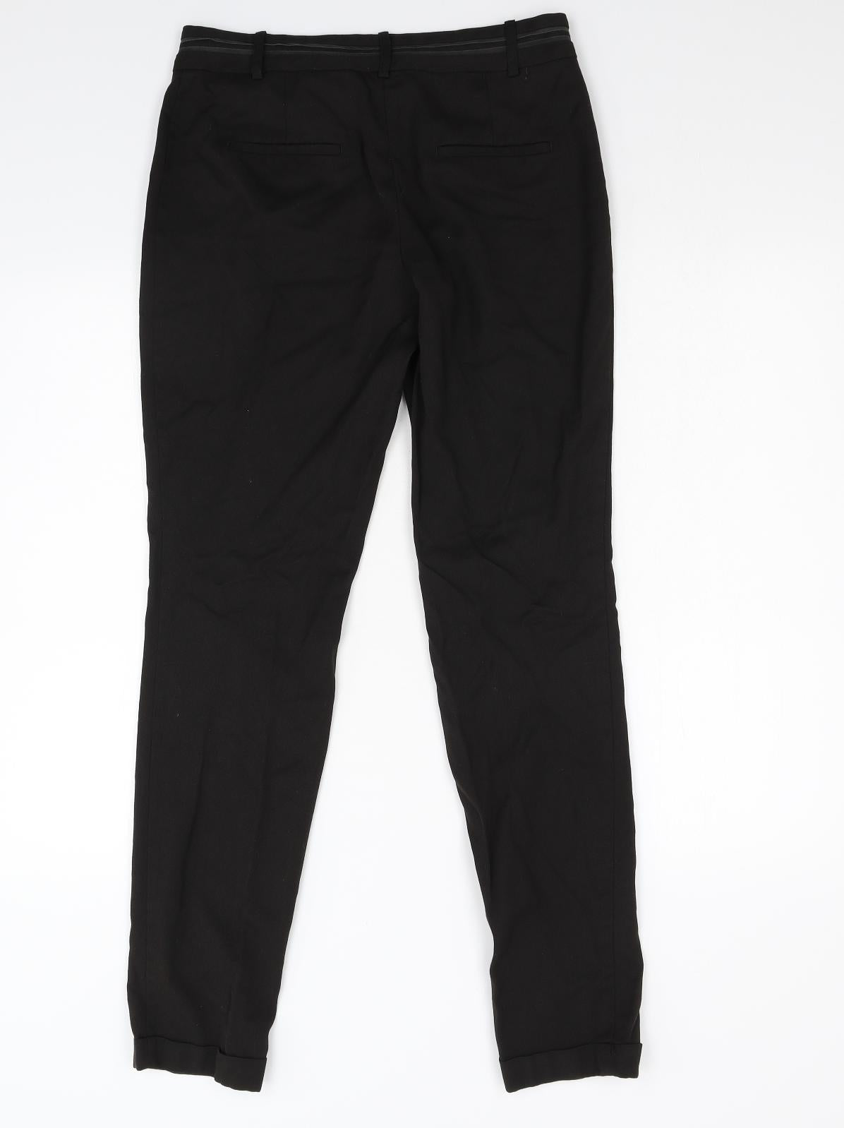 NEXT Womens Black   Trousers  Size 8 L30 in