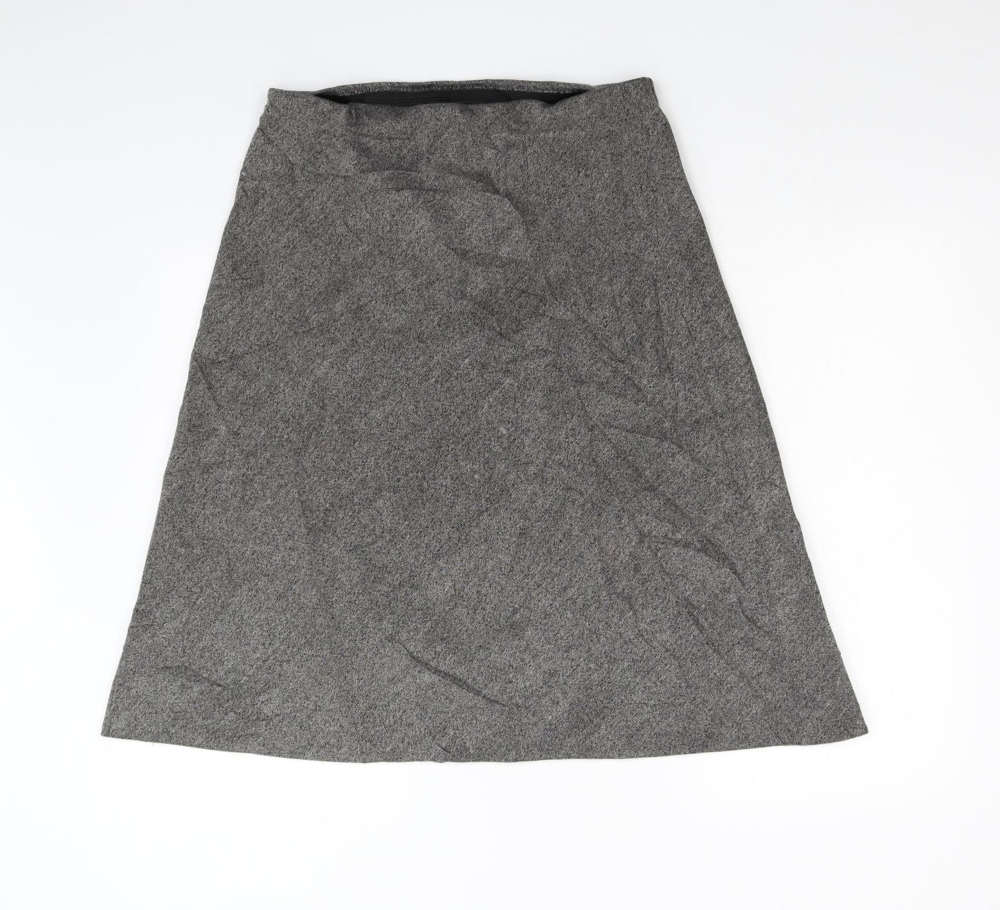 M&S Womens Grey   A-Line Skirt Size 14