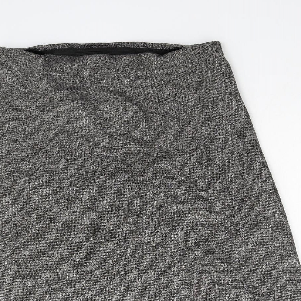 M&S Womens Grey   A-Line Skirt Size 14