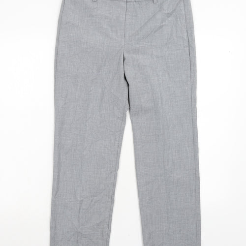 M&S Womens Grey   Trousers  Size 10 L27 in