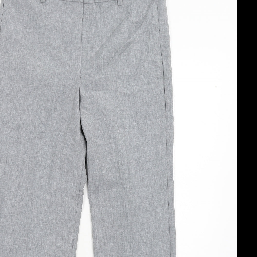M&S Womens Grey   Trousers  Size 10 L27 in
