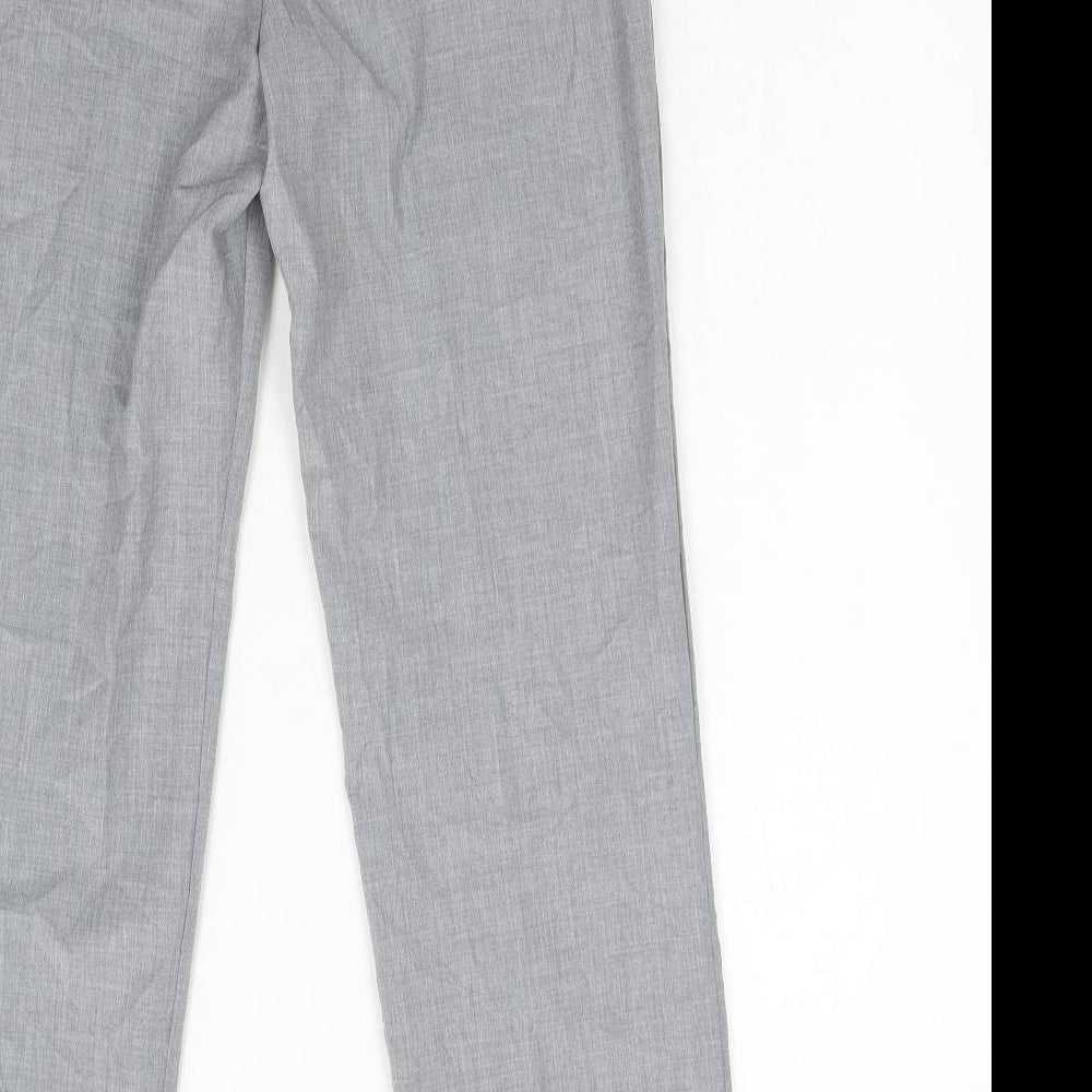 M&S Womens Grey   Trousers  Size 10 L27 in