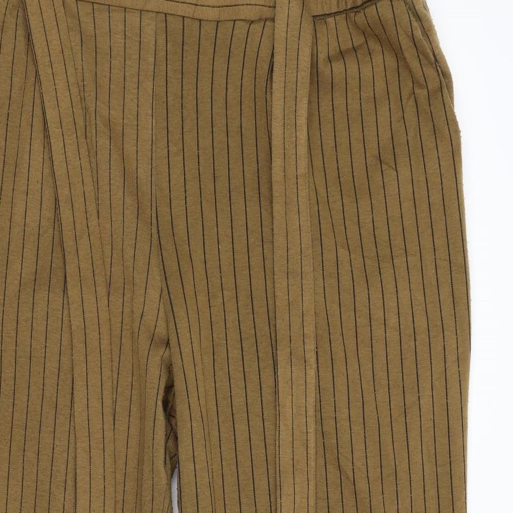 Primark Womens Brown Striped  Trousers  Size 20 L27 in